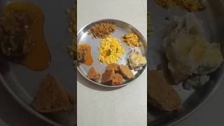 Dinner  food vegthali indianfood shorts ytshorts [upl. by Dyal]