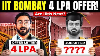 IIT Bombays 4 LPA Salary  What About Placements at IIMs [upl. by Berardo943]