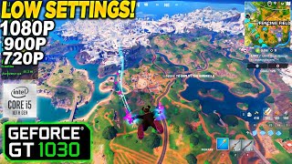 Fortnite Chapter 5 Season 1 GT 1030  1080p 900p 720p Low [upl. by Aihsetan]