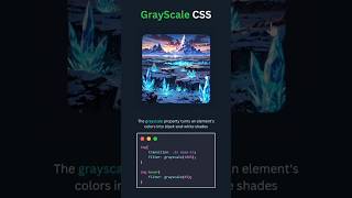 Grayscale CSS css webdesign [upl. by Anuahsat]