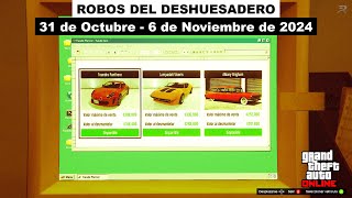 GTA Online Robos del Deshuesadero  31 de Octubre  6 de Noviembre  de 2024 [upl. by Fishback]