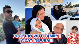 BREAKFASTPOOL DAY WITH FAMILY  A DAY IN DUBAI [upl. by Yllatan763]