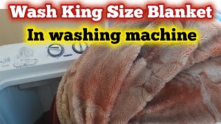 Comforter Wash  Blanket WashComforter Wash At Home  How to Wash King Sized ComforterDry Cleaning [upl. by Norrat]