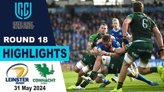 Leinster vs Connacht Highlights  BKT United Rugby Championship 202324 [upl. by Enyawud]