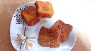 COMO HACER TORRIJAS DE VINO Y DE LECHE RECETA FACIL [upl. by Lyrej]