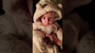 nebulizing baby bear baby cute cutebaby babyboy [upl. by Ehttam]