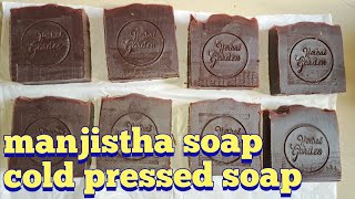 Soap making  manjistha soap making  cold pressed soapniroshaniros world [upl. by Whorton157]