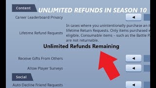 WORKING How To Get UNLIMITED REFUNDS In Fortnite Season 10 [upl. by Justinn]