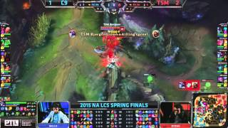 TSM Bjergsen  ChoGath Assassination TSM v C9 NA LCS Spring Split Finals [upl. by Fesuy]