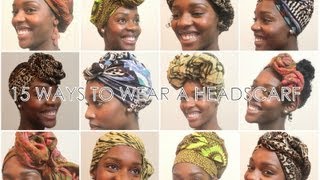 How To 15 Ways To Wear a Headscarf [upl. by Ahscrop481]