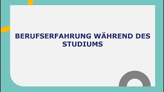 Berufserfahrung während des Studiums l Goethe B2 Präsentation I Teil 1 I Prüfungsvorbereitung [upl. by Ihtac]