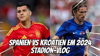 Kroatien vs Spanien EM 2024  StadionVlog [upl. by Iderf413]