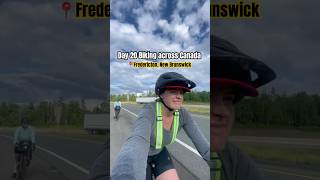 DAY 20 Biking across Canada  Moncton to Fredericton NB  bikepackingadventure bicycletouring [upl. by Anawot122]