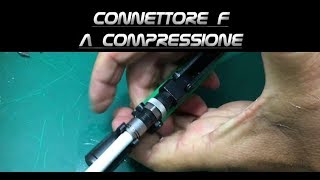 How to Install F type Compression Connector for Coax 6mm68mm [upl. by Juliane263]