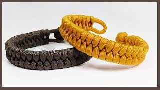 Single Strand quotRastaclat Style Fishtailquot Paracord Bracelet With Loop And Knot Closure [upl. by Corney]