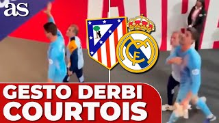 El GESTO de COURTOIS y la CHAMPIONS tras la POLÉMICA en el DERBI  ATLÉTICO DE MADRID  REAL MADRID [upl. by Ita]