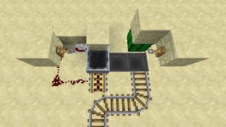 Compact Auto Minecart Station  Minecraft Tutorial [upl. by Eeral]