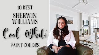 10 BEST Sherwin Williams COOL White Paint Colors [upl. by Salter]