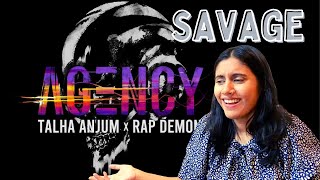 Agency Lyric Video Reaction  Talha Anjum  Rap Demon  Prod by UMAIR  Ashmita Reacts [upl. by Hilda]