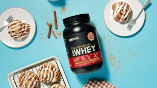 NEW Cinnamon Roll flavored Gold Standard 100 Whey [upl. by Noslien594]