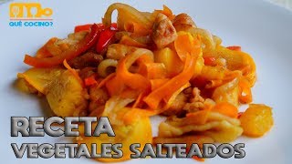 Como preparar Vegetales Salteados  Qué Cocino  Diverideas [upl. by Amron]