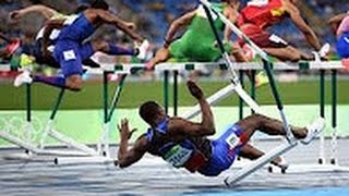 Rio Olympics 2016 Haitian falls at the first hurdle [upl. by Chrisse418]