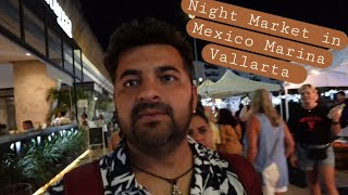 Indian Couple at Night Market Live music and Food  Marina Vallarta [upl. by Daveen158]