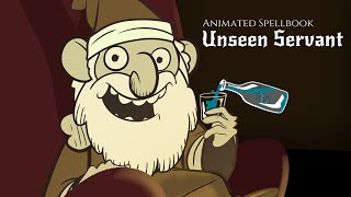 Animated Spellbook Unseen Servant DnD 5E [upl. by Halette]