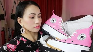 Sneaker Unboxing CONVERSE RUN STAR Hike in Pink  Gandang Filipina sa España [upl. by Elsie]