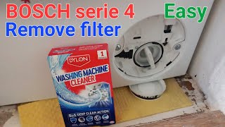 Remove amp Clean filter  BOSCH Serie 4 VarioPerfect EcoSilence Drive [upl. by Myers]