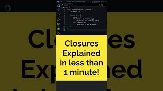 🔥 JS Closures Explained Fast [upl. by Narbig]