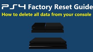 How to Factory Reset a PS4 Initialize Delete All Data [upl. by Salhcin565]