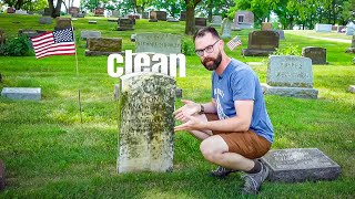 How to Clean a Headstone  Cleaning Headstones Explained [upl. by Ultima]