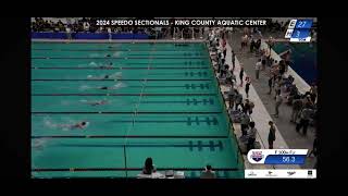 100 m fly B finals 2024 Speedo Sectionals Federal Way [upl. by Ydissac251]