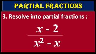 3 Resolve into Partial Fractions x2 upon x2x [upl. by Enirac]