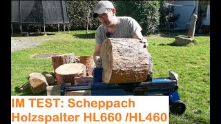 Holzspalter Test Scheppach HL660  HL460  Wie gut ist der Baumarkt Holzspalter in der Praxis [upl. by Nov]