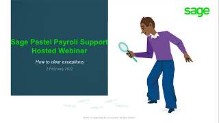 Sage Pastel Payroll support hosted webinars How to clear exceptions [upl. by Schmidt]