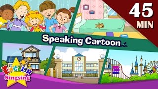 Speaking Cartoon  45 minutes Kids Dialogues  Easy conversation  Learn English for Kids [upl. by Eatnahs884]