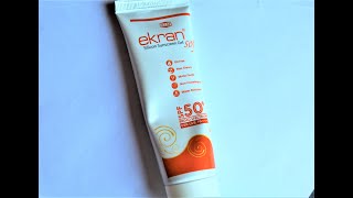 Ekran Silicon based gel Sunscreen [upl. by Shirl]