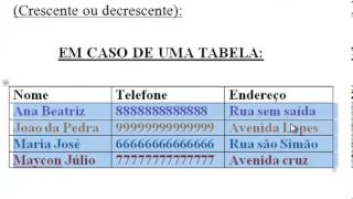 Classificar em ordem Alfabética crescente e decrescente no Word [upl. by Huberman]