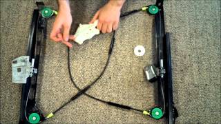 Audi A4 S4 VW Golf MK4 Cabriolet Window regulator repair works [upl. by Hakceber]