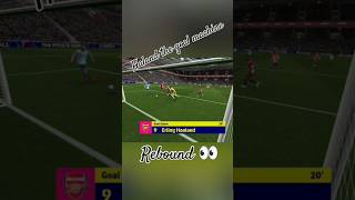 What a goal by haland 🔥 football top eFootball2025 fifa fifae pesmobile gameplay best goals [upl. by Moselle970]