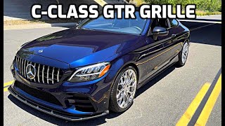 MERCEDES BENZ C43 AMG  GTR FRONT GRILLE INSTALL [upl. by Sax]