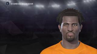 PES 2018 İSTANBUL BAŞAKŞEHIR players face amp hair [upl. by Ancell]