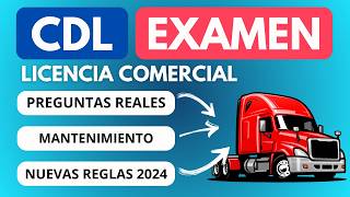 Examen Teórico CDL en Español 2024  Preguntas Reales [upl. by Thaxter]