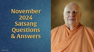 Grow Spiritualy – November 2024 Satsang with Swami Nirmalananda [upl. by Giselle]