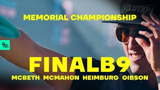 2020 Memorial Championship  FINALB9 LEAD  McBeth McMahon Gibson Heimburg  Jomez Disc Golf [upl. by Laehcim]