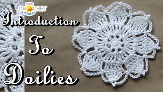 Introduction To Doilies Crochet Tutorial and Vlog [upl. by Kennith]