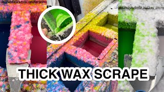 thick wax scrape compilation  scrapey scrapey [upl. by Ayanahs]