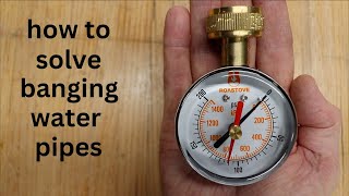 How To Fix ● Banging Rattling Hammering Water Pipes In Your House [upl. by Esbensen]